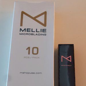 MELLIE microblading blades and pigment